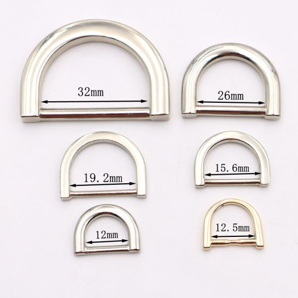 21mm Webbing D Ring Gold Plated Dog Harness D Ring Triangle