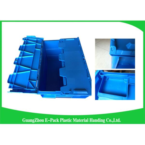 Industrial 50kgs Security Plastic Attach Lid Containers / plastic storage bins with lids