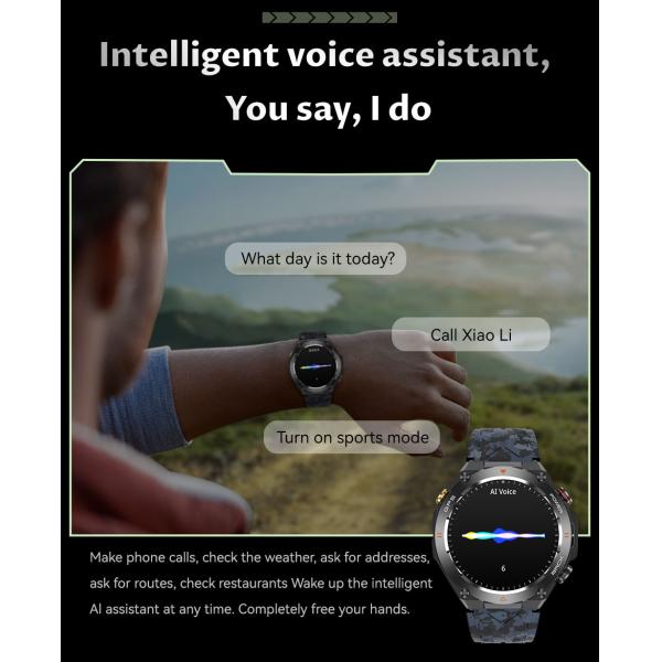 Bluetooth GPS Smart Watch Calling Smart Watch With 1.45'' IPS Screen For IOS And Android