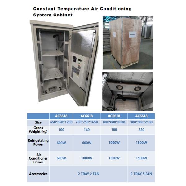 Rainproof Air Conditioner Network Server Cabinet with 19inch Standard and Accessories