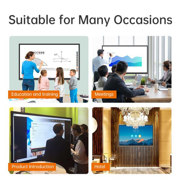 86 Inch Interactive Whiteboard Digital Interactive Flat Panel Smart Board Tacteasy Technology Co Interactive Panels
