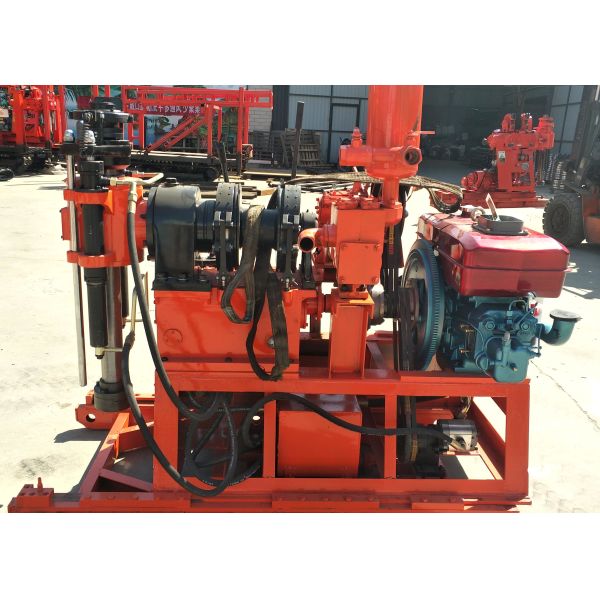 Close-up of GY200 drilling mechanism