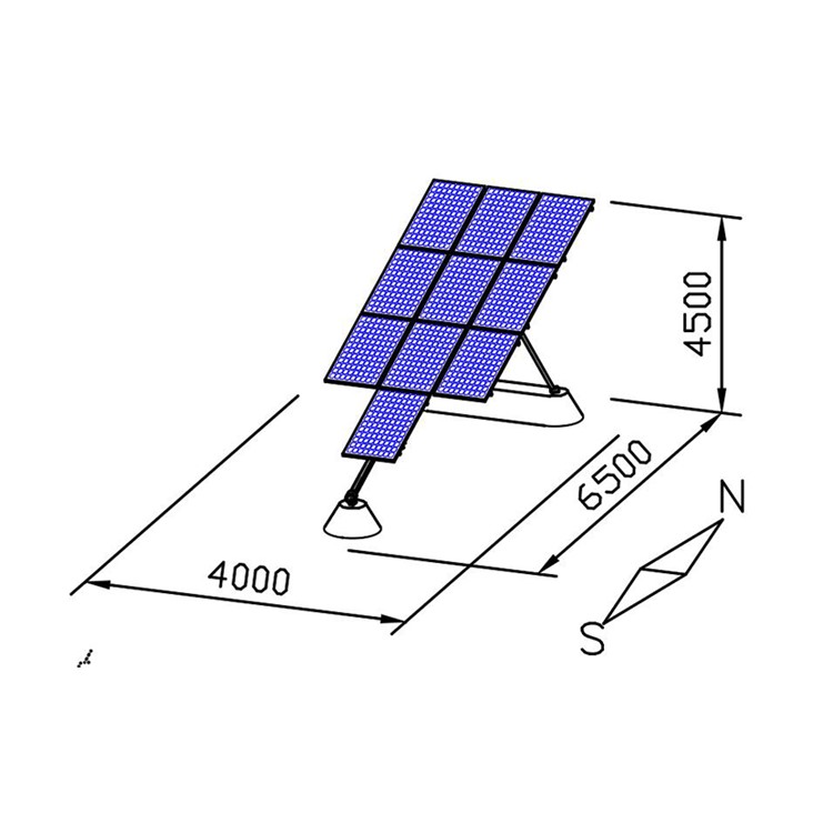 5kw Wind Withstand Solar Tracking System Solar Panel Dual Axis Tracking System