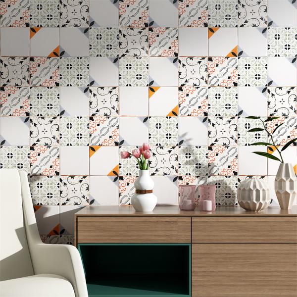 Beige 20x20cm Ceramic Rustic Tile for Indoor Walls