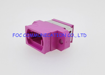 OM4 Full Flange Compact MPO Multimode Optical Cord Adapter 0.2dB / 0.3dB
