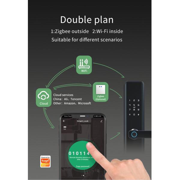 Compatible Keyless Door Lock Electronic Door Locks With TUYA Or TT Lock App