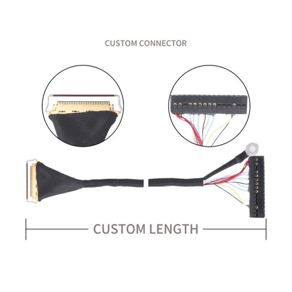 Customize Various Types 0.5mm Pitch Coaxial Cable Assemblies Genuine Pull Rings Or Imitations
