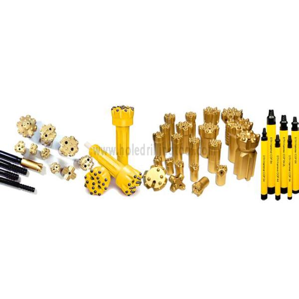 Low Pressure DTH Drilling Tools CIR90 SPM90 DTH Hammer Bit CE Certification