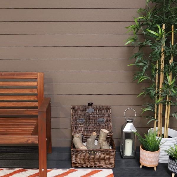 Brown Classic Wpc Plastic Outdoor Floor Decking Outdoor Wpc Wall Cladding 2900mm