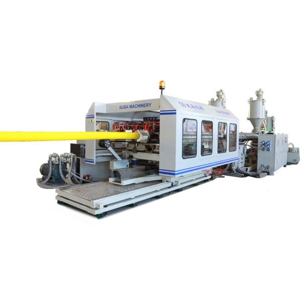 High Automatic Control Double Layer Water Drain Plastic Corrugated Pipe Extruder Line