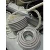Grey Flexible Corrugated Plastic Tubing , PVC Reinforced Plastic Flexible Hose for sale