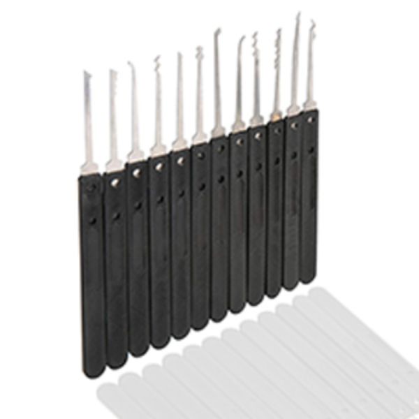 17 Pieces Lock Picking Set with Tension Practice for Beginner Professional Locksmith Tools