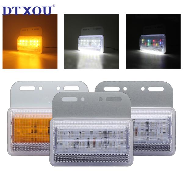 Rectangle Truck Red Led Side Marker Lights