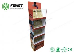 Quality Customized Book Cardboard Display Stand, Exhibition Carton Floor Display for sale