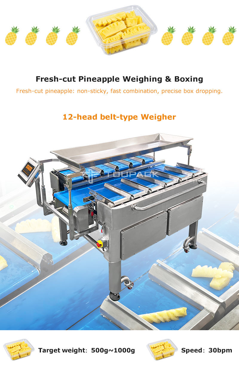 Automatic Fresh-Cut Fruit Packing Line with Tray Denesting Machine