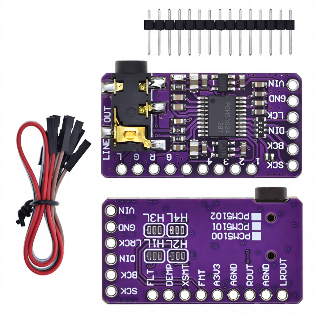 PCM5102 I2S Audio DAC Decoder Module Digital to Analog Converter Board for Raspberry Pi Arduino MCU DIY Speaker
