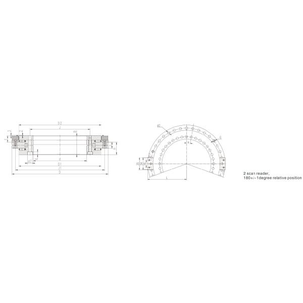 YRTM Milling Machine Roller Rotary Table Bearings High Rigidity