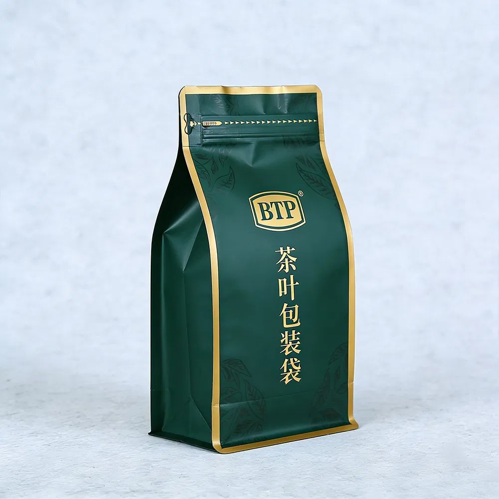 Flat bottom tea packaging bag