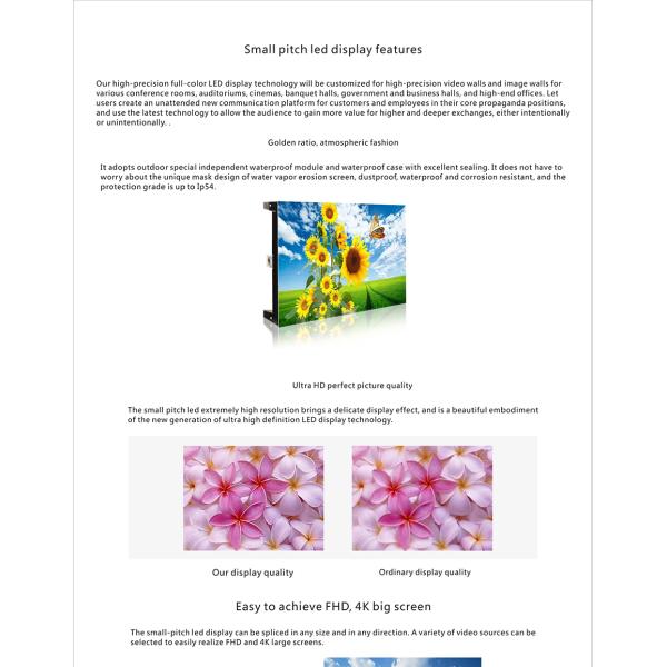P10 P1.667 DIP LED Display SMD LED Screen Brightness Adjustable