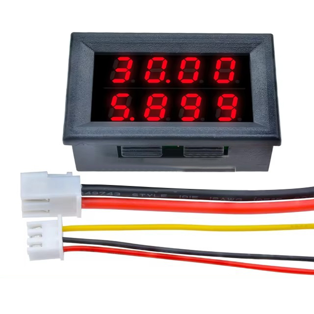 0.28'' LED Digital DC Voltmeter Panel LCD Display Amperemeter Analog Temperature Frequency Resistance Meter 10A/50A/100A Range