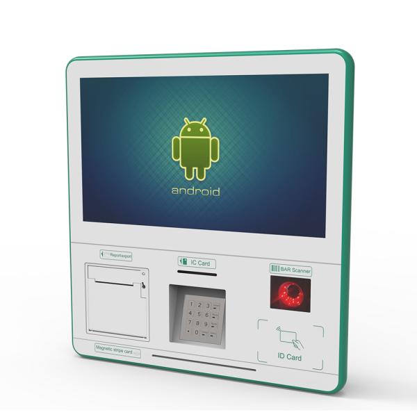 15 Inch Queue Ticket Kiosk Machine Wall Mount Kiosk Atm Machine