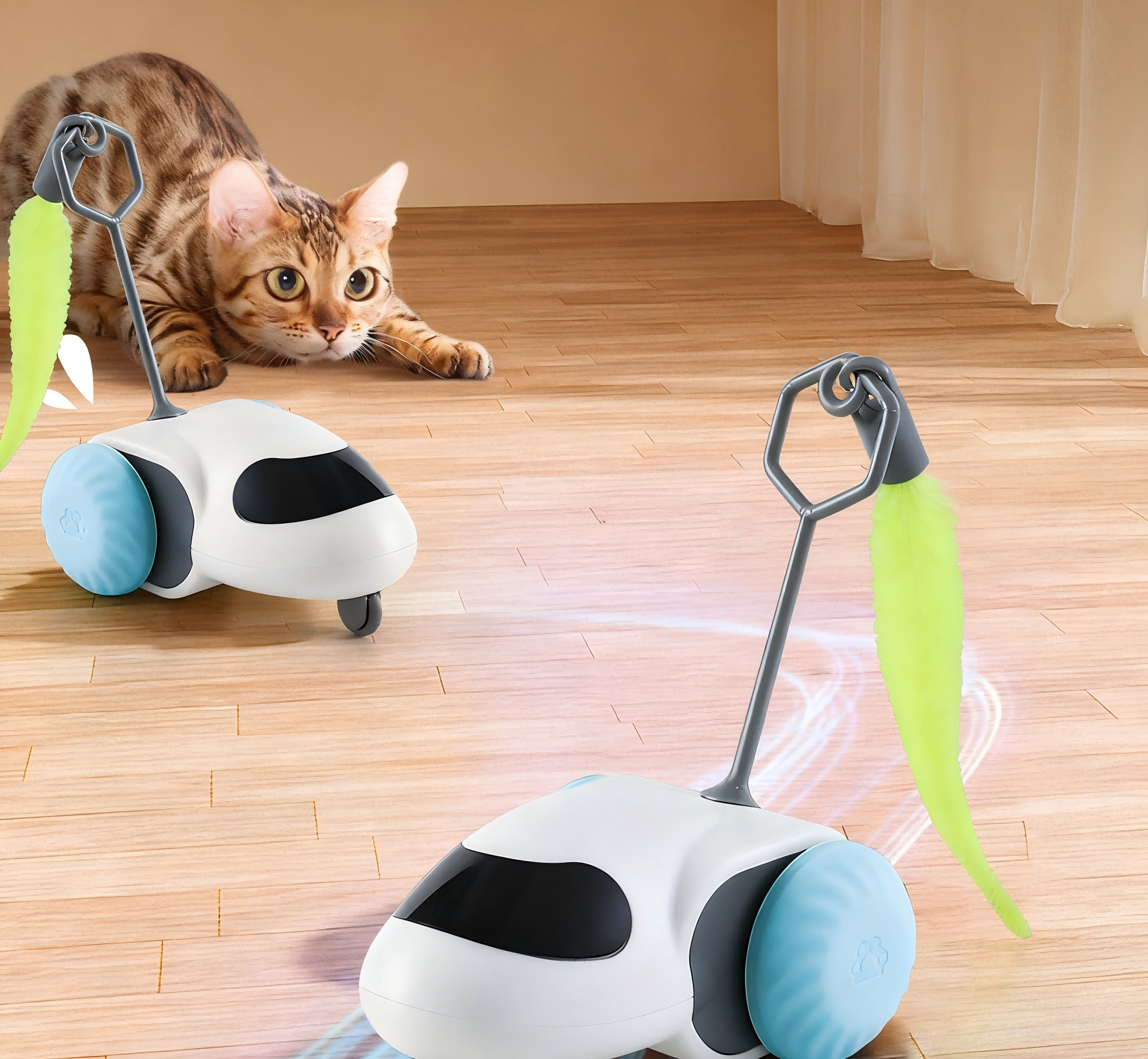 Feather-equipped Chicken Toy Electric Interactive Automatic Moving Ball-shaped Lifelike Taffeta Safe