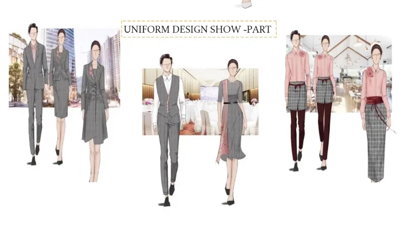 Fashionable Advanced Customization Desig High-End Elegent Design Work Uniform for Waiter