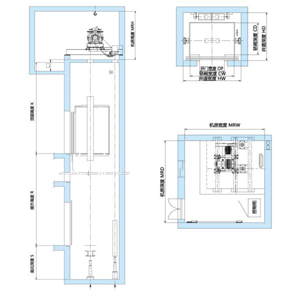 Commercial High Speed Lift Passenger Elevator With No Noise , CE Approved