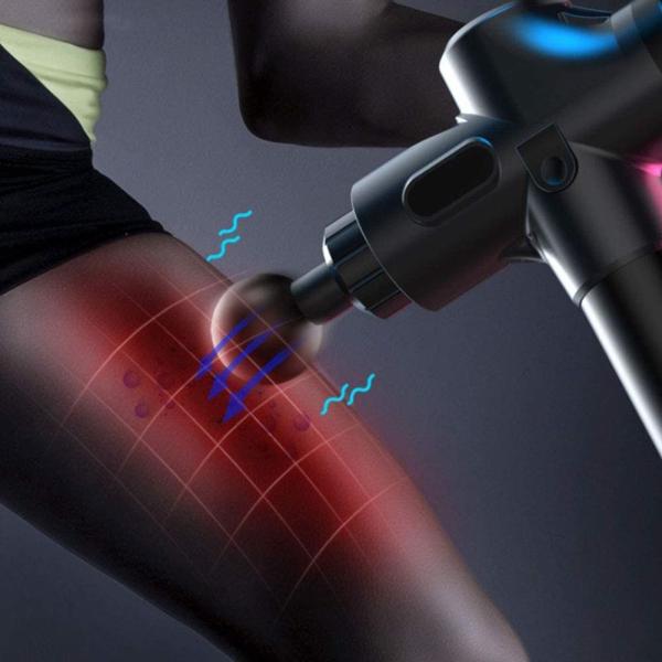 2500mAh 30 Speeds Handheld Percussion Massager Ultra Quiet LCD Touch Screen