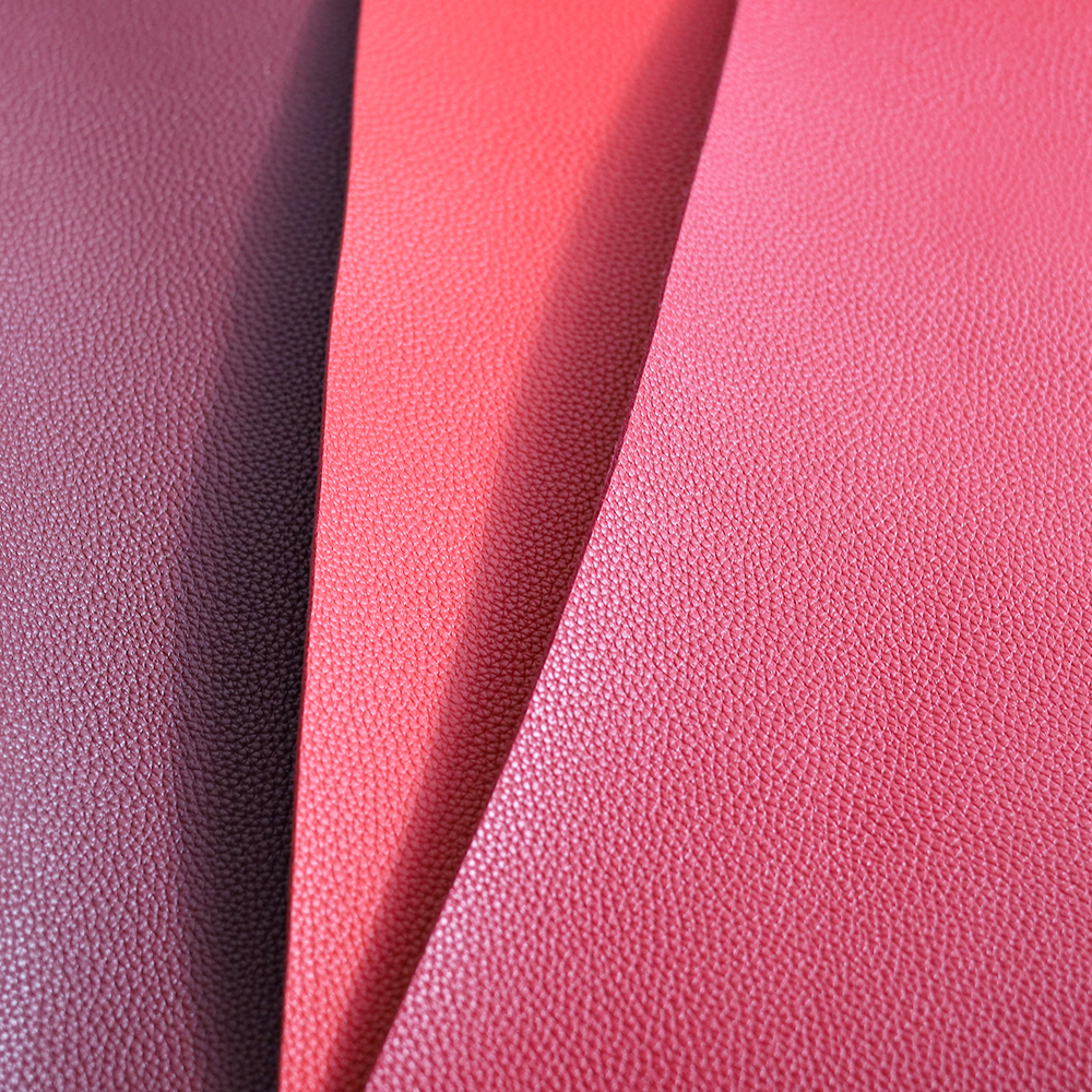 High Quality Deep Lychee Grain PVC Leather Eco-friendly Customizable Embossed Synthetic Leather Waterproof Furniture Garment