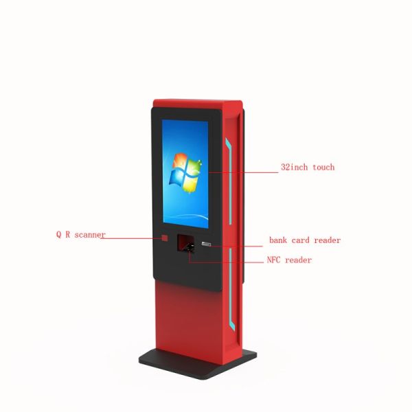 Customizable Floor Standing Self-Service Kiosk with 1920X1080 Resolution and Interactive Touch Screen