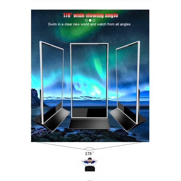 Floor Standing Digital Kiosk Display 75 Inch Large Screen