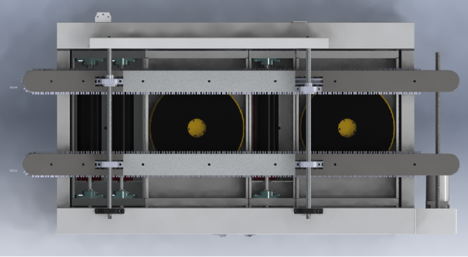 YS-350 High Efficiency In-Iine PCBA Single - Side Brush Machine for PCB/PCBA Assembly Line