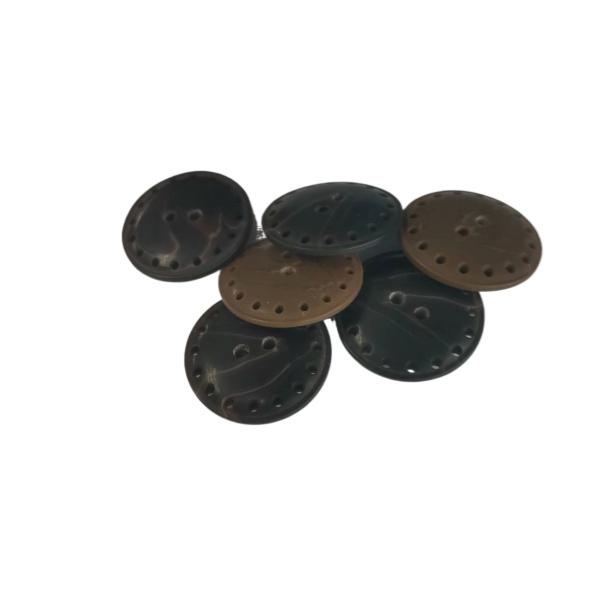Plastic Dark Brown Plastic Buttons Multiple Hole On The Edge 36L Use On Coat Outwear