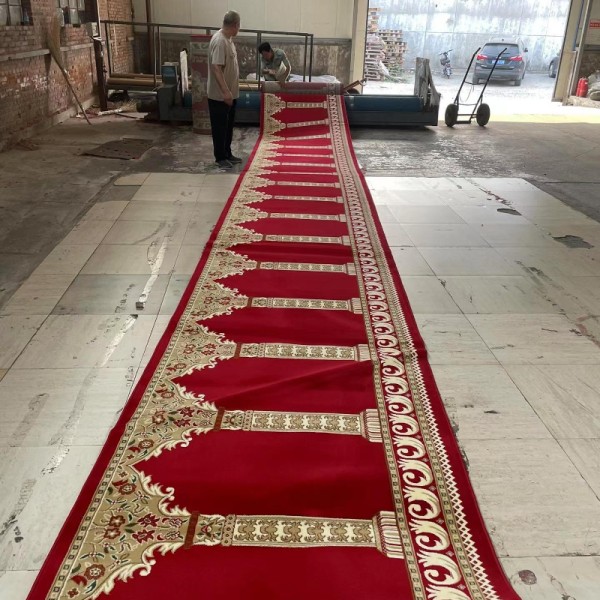 Axminster Customized Patterns Mosque Prayer Carpet for Print in Customized Colors