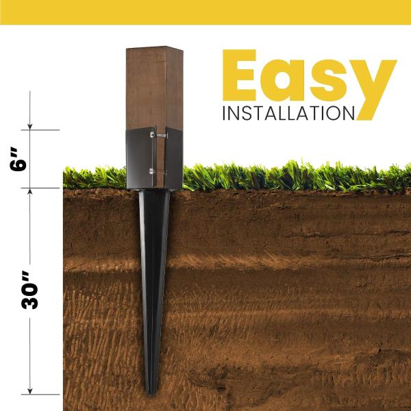 4x4 Post Base Brackets Ideal for Mailbox Deck and Gazebo Posts Customizable Appearance