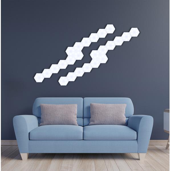 70LM 6PCS Led Quantum Hexagonal Wall Lamp / Honeycomb Touch Wall Light