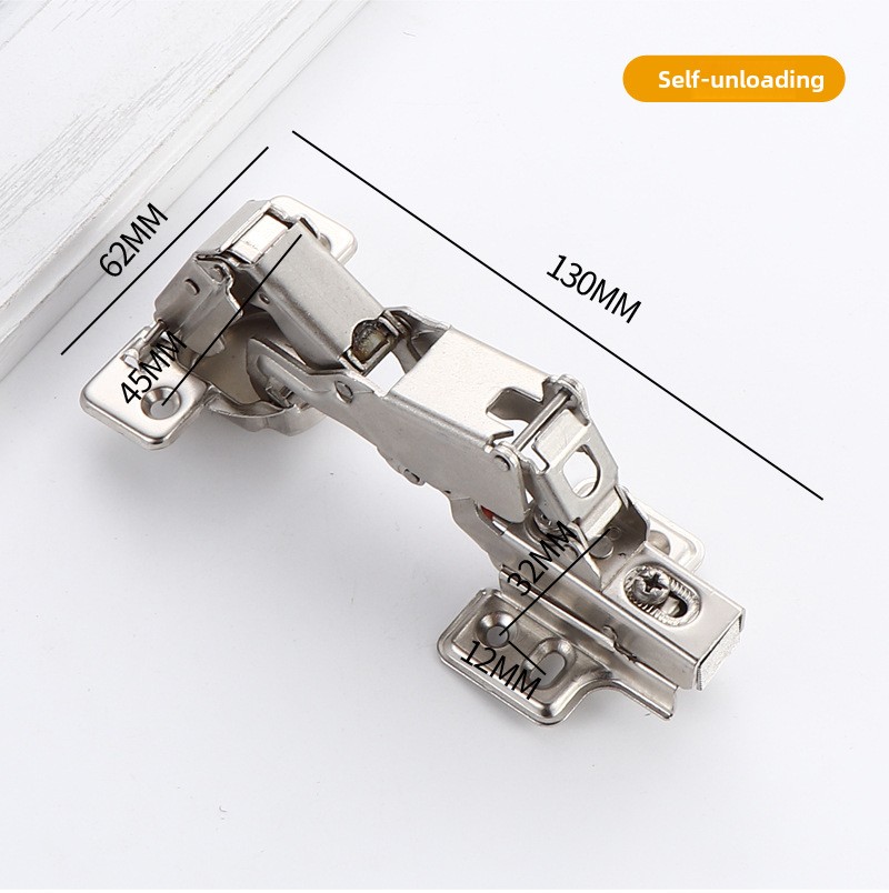 Modern Design 35mm Diameter Large Angle Foldable Hydraulic Buffer Damping 165 Degree Cold Steel Special-Shaped Hinge Living Room