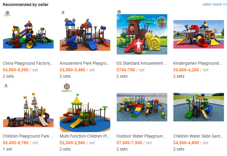 Interesting Comfortable Playground Slide Set Playground Swing Sets