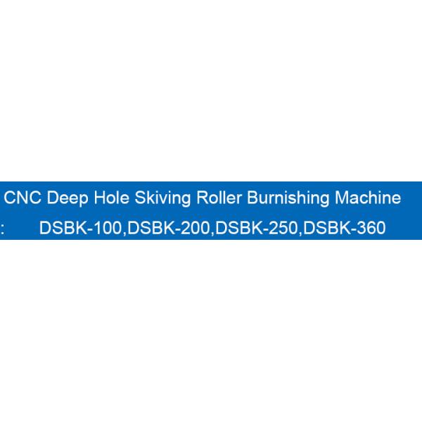 Customized CNC Skiving Roller Burnishing Machine For Pipe Boring Dia. Range 35-100 mm