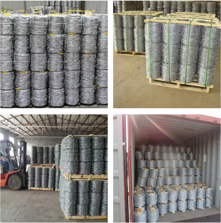 Barbed wire packaging and shipping methods