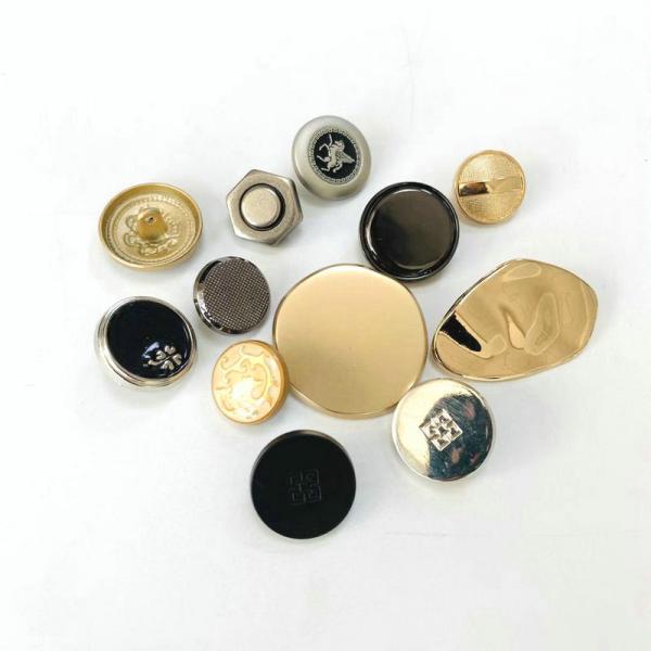 High quality Customized Engraved Debossed Emboss Logo Metal Coat Button Botones