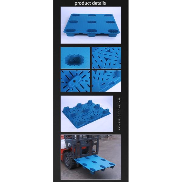 PP Injection Recycled Plastic Pallets Eco Friendly Stackable Euro Size
