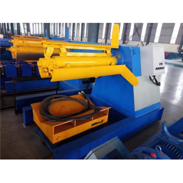 5 Tons hydraulic decoiler machine with coil car Cable Tray Roll Forming Machine