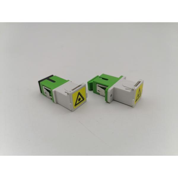 SC APC Fiber Optic Adapter Single Mode Simplex Zirconia Sleeve For CATV