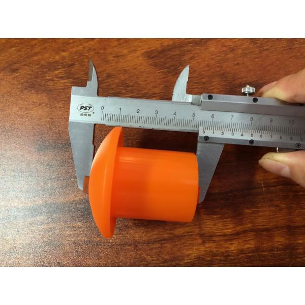 Protective Orange Rebar End Caps High Visibility Scaffold Safety