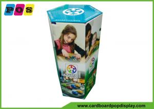 Portable Advertising Cardboard Pop Displays With Paperbaord Inserts In Kids Games Playing FL181