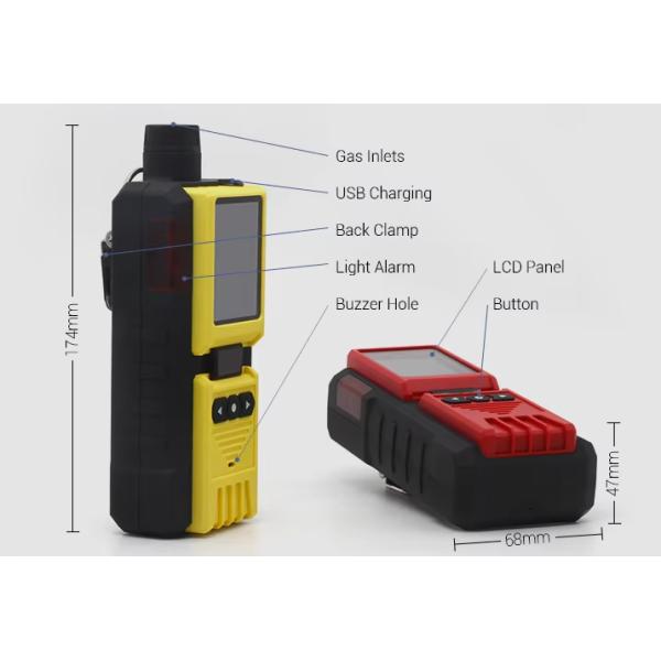 KSK-600 Single Gas Detector Built-In Pump Sampling For 0-20ppm Ozone Detector