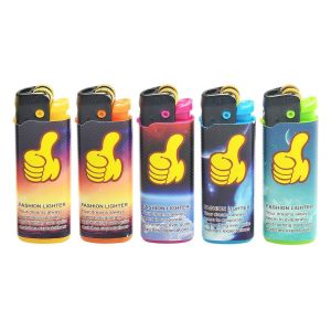 Cigarette Function Plastic Disposable Refillable Slim Flint Lighter with