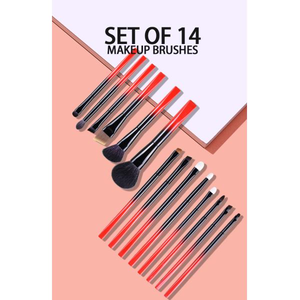 291A16214 Private Label Gradual Change Makeup Brush Set